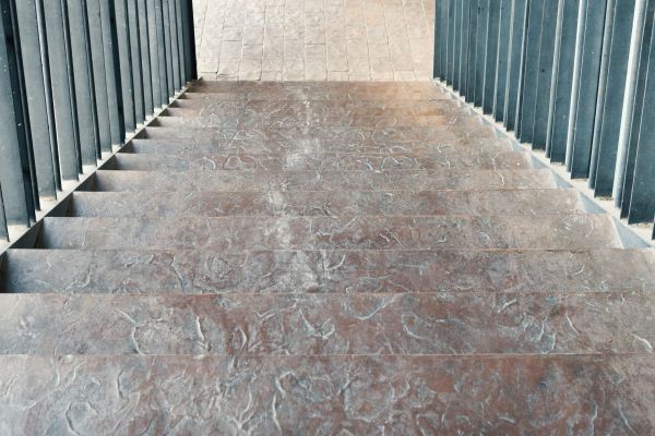 Concrete Stair Stamping in Noblesville